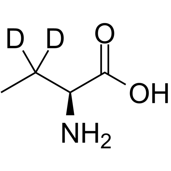L-2-氨基丁酸-D2结构式