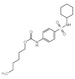 hexyl N-[4-(cyclohexylsulfamoyl)phenyl]carbamate Structure