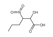 2-hydroxy-3-nitrohexanoic acid Structure