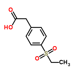 4-乙基磺酰基苯乙酸结构式