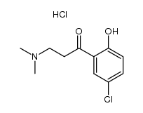 5'-chloro-2'-hydroxy-3-dimethylaminopropiophenone hydrochloride Structure