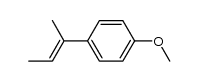 E-2-(4-methoxyphenyl)-2-butene Structure