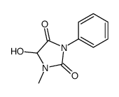 5-hydroxy-1-methyl-3-phenylimidazolidine-2,4-dione Structure