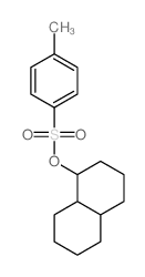 1-Naphthol,decahydro-, p-toluenesulfonate, stereoisomer (8CI)结构式