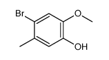 4-bromo-2-methoxy-5-methylphenol Structure