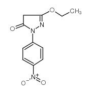1-(4-硝基苯基)-3-乙氧基-5-吡唑酮结构式