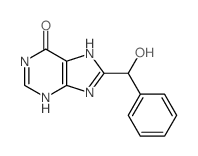 6H-Purin-6-one,1,9-dihydro-8-(hydroxyphenylmethyl)-结构式