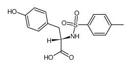 (S)-2-[N-(4-methylphenyl)sulfonylamino]-3-(4-hydroxyphenyl) propionic acid结构式