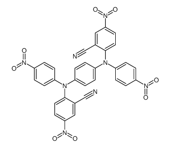 2-[4-(N-(2-cyano-4-nitrophenyl)-4-nitroanilino)-N-(4-nitrophenyl)anilino]-5-nitrobenzonitrile结构式