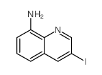 3-碘喹啉-8-胺结构式