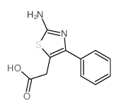 (2-亚氨基-4-苯基-2,3-二氢-1,3-噻唑-5-基)乙酸结构式
