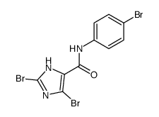 2,5-dibromo-1(3)H-imidazole-4-carboxylic acid-(4-bromo-anilide)结构式