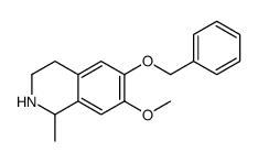 6-苯氧基-7-甲氧基-1-甲基-1,2,3,4-四氢异喹啉结构式