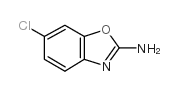 2-氨基-6-氯苯并恶唑结构式