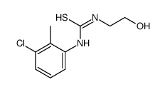 1-(3-chloro-2-methylphenyl)-3-(2-hydroxyethyl)thiourea Structure