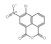 4-溴-3-硝基-1,8-萘酐结构式