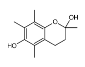 2,5,7,8-tetramethyl-3,4-dihydrochromene-2,6-diol结构式