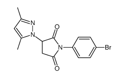 1-(4-bromophenyl)-3-(3,5-dimethylpyrazol-1-yl)pyrrolidine-2,5-dione Structure