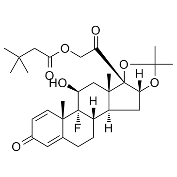 Triamcinolone hexacetonide Structure