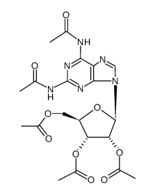 N6,O2',O3',O5'-tetraacetyl-2-acetylamino-adenosine Structure