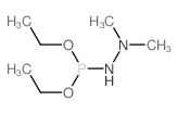 2-diethoxyphosphanyl-1,1-dimethyl-hydrazine结构式