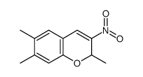 3-Nitro-2,6,7-trimethyl-2H-1-benzopyran structure