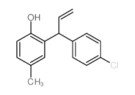 Phenol,2-[1-(4-chlorophenyl)-2-propen-1-yl]-4-methyl-结构式