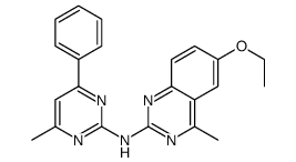 6-ethoxy-4-methyl-N-(4-methyl-6-phenylpyrimidin-2-yl)quinazolin-2-amine Structure