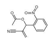 2-[acetyloxymethyl(2-nitrophenyl)]acrylonitrile Structure