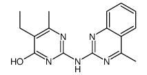 5-ethyl-6-methyl-2-[(4-methylquinazolin-2-yl)amino]-1H-pyrimidin-4-one结构式
