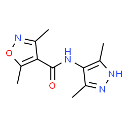 4-Isoxazolecarboxamide,N-(3,5-dimethyl-1H-pyrazol-4-yl)-3,5-dimethyl-(9CI) Structure