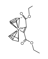 bis(η-cyclopentadienyl)(diethyl maleate)vanadium(IV) Structure