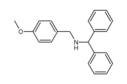 (diphenylmethyl)[(4-methoxyphenyl)methyl]amine结构式