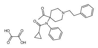 4-Acetyl-4--1-(2-phenylethyl)-piperidin-oxalat Structure