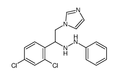 1-[1-(2,4-dichlorophenyl)-2-imidazol-1-ylethyl]-2-phenylhydrazine结构式