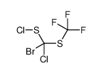[bromo-chloro-(trifluoromethylsulfanyl)methyl] thiohypochlorite结构式