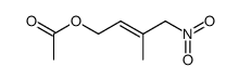 acetic acid (3-methyl-4-nitro-2-buten-1-yl)ester结构式