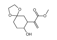2-(8-hydroxy-1,4-dioxa-spiro[4.5]dec-7-yl)-acrylic acid methyl ester结构式
