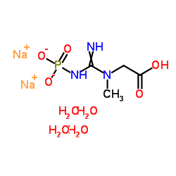 creatine phosphate disodium salt tetrahydrate Structure