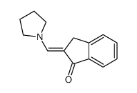2-(pyrrolidin-1-ylmethylidene)-3H-inden-1-one结构式