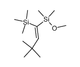 (E)-1-(Methoxy-dimethyl-silanyl)-3,3-dimethyl-1-trimethylsilanyl-but-1-ene结构式