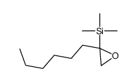 (2-hexyloxiran-2-yl)-trimethylsilane结构式
