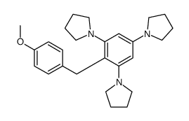 1-[2-[(4-methoxyphenyl)methyl]-3,5-dipyrrolidin-1-ylphenyl]pyrrolidine Structure