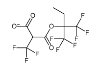 3,3,3-trifluoro-2-[1,1,1-trifluoro-2-(trifluoromethyl)butan-2-yl]oxycarbonylpropanoate Structure