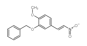 反-3-苄氧基-4-甲氧基-β-硝基苯乙烯结构式