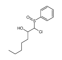 1-(benzenesulfinyl)-1-chloroheptan-2-ol Structure
