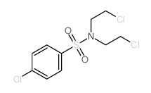 Benzenesulfonamide,4-chloro-N,N-bis(2-chloroethyl)- Structure