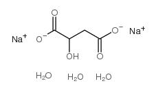DL-苹果酸钠(三水)结构式
