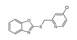 2-[(4-chloropyridin-2-yl)methylsulfanyl]-1,3-benzoxazole结构式