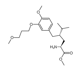 methyl (2S,4S)-2-amino-4-[4-methoxy-3-(3-methoxypropoxy)benzyl]-5-methylhexanoate结构式